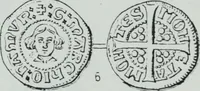 An illustration from Imitations des monnaies au type esterlin frappées en Europe pendante le XIIIe et le XIVe siècle (1871)