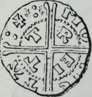 An illustration from Imitations des monnaies au type esterlin frappées en Europe pendante le XIIIe et le XIVe siècle (1871)