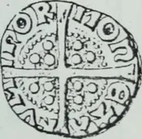 An illustration from Imitations des monnaies au type esterlin frappées en Europe pendante le XIIIe et le XIVe siècle (1871)