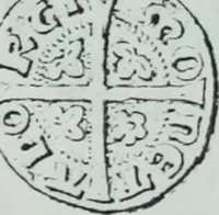 An illustration from Imitations des monnaies au type esterlin frappées en Europe pendante le XIIIe et le XIVe siècle (1871)