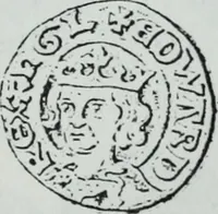 An illustration from Imitations des monnaies au type esterlin frappées en Europe pendante le XIIIe et le XIVe siècle (1871)