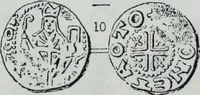 An illustration from Imitations des monnaies au type esterlin frappées en Europe pendante le XIIIe et le XIVe siècle (1871)