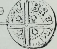 An illustration from Imitations des monnaies au type esterlin frappées en Europe pendante le XIIIe et le XIVe siècle (1871)