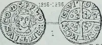 An illustration from Imitations des monnaies au type esterlin frappées en Europe pendante le XIIIe et le XIVe siècle (1871)