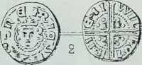 An illustration from Imitations des monnaies au type esterlin frappées en Europe pendante le XIIIe et le XIVe siècle (1871)