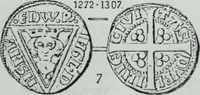 An illustration from Imitations des monnaies au type esterlin frappées en Europe pendante le XIIIe et le XIVe siècle (1871)