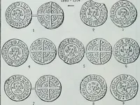 An illustration from Imitations des monnaies au type esterlin frappées en Europe pendante le XIIIe et le XIVe siècle (1871)