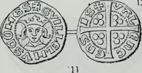 An illustration from Imitations des monnaies au type esterlin frappées en Europe pendante le XIIIe et le XIVe siècle (1871)