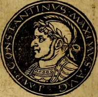 An illustration from Imperatorum et Caesarum vitæ, cum inaginibus ad vivam effigiem expressis. Libellus auctus cum elencho & iconijs consulum ab authore (1534)