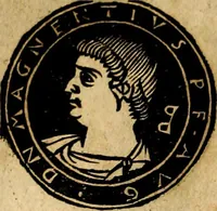 An illustration from Imperatorum et Caesarum vitæ, cum inaginibus ad vivam effigiem expressis. Libellus auctus cum elencho & iconijs consulum ab authore (1534)