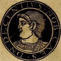 An illustration from Imperatorum et Caesarum vitæ, cum inaginibus ad vivam effigiem expressis. Libellus auctus cum elencho & iconijs consulum ab authore (1534)