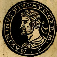 An illustration from Imperatorum et Caesarum vitæ, cum inaginibus ad vivam effigiem expressis. Libellus auctus cum elencho & iconijs consulum ab authore (1534)