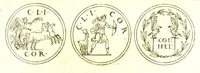 An illustration from Imperatorum romanorum numismata ex aere, mediae et minimae formae: descripta & enarrata (1671)