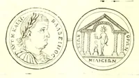 An illustration from Imperatorum romanorum numismata ex aere, mediae et minimae formae: descripta & enarrata (1671)