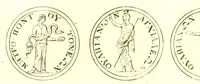 An illustration from Imperatorum romanorum numismata ex aere, mediae et minimae formae: descripta & enarrata (1671)