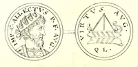 An illustration from Imperatorum romanorum numismata ex aere, mediae et minimae formae: descripta & enarrata (1671)