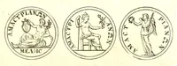 An illustration from Imperatorum romanorum numismata ex aere, mediae et minimae formae: descripta & enarrata (1671)