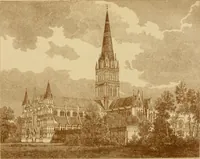 An illustration from The imperial island; England's chronicle in stone; (1886)