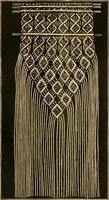 An illustration from The imperial macramé lace book. With numerous illustrations and instructions. Flax threads (1877)