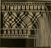 An illustration from The imperial macramé lace book. With numerous illustrations and instructions. Flax threads (1877)