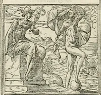 An illustration from Diverse imprese accommodate a diuerse moralità : con versi che i loro significati dichiarano insieme con molte altre nella lingua italiana non piu tradotte (1551)