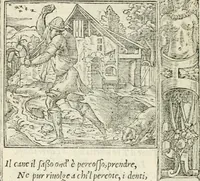 An illustration from Diverse imprese accommodate a diuerse moralità : con versi che i loro significati dichiarano insieme con molte altre nella lingua italiana non piu tradotte (1551)