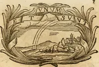 An illustration from Imprese dell' Offitioso, accademico intronato (1628)