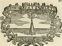 An illustration from Imprese dell' Offitioso, accademico intronato (1628)