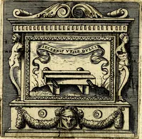 An illustration from Imprese illustri di diuersi, coi discorsi di Camillo Camilli, et con le figure intagliate in rame di Girolamo Porro Padouano .. (1586)