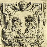An illustration from Imprese illustri di diuersi, coi discorsi di Camillo Camilli, et con le figure intagliate in rame di Girolamo Porro Padouano .. (1586)
