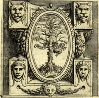 An illustration from Imprese illustri di diuersi, coi discorsi di Camillo Camilli, et con le figure intagliate in rame di Girolamo Porro Padouano .. (1586)