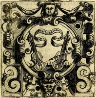 An illustration from Imprese illustri di diuersi, coi discorsi di Camillo Camilli, et con le figure intagliate in rame di Girolamo Porro Padouano .. (1586)