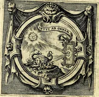 An illustration from Imprese illustri di diuersi, coi discorsi di Camillo Camilli, et con le figure intagliate in rame di Girolamo Porro Padouano .. (1586)