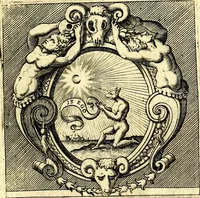 An illustration from Imprese illustri di diuersi, coi discorsi di Camillo Camilli, et con le figure intagliate in rame di Girolamo Porro Padouano .. (1586)