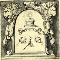 An illustration from Imprese illustri di diuersi, coi discorsi di Camillo Camilli, et con le figure intagliate in rame di Girolamo Porro Padouano .. (1586)