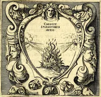 An illustration from Imprese illustri di diuersi, coi discorsi di Camillo Camilli, et con le figure intagliate in rame di Girolamo Porro Padouano .. (1586)