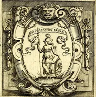 An illustration from Imprese illustri di diuersi, coi discorsi di Camillo Camilli, et con le figure intagliate in rame di Girolamo Porro Padouano .. (1586)