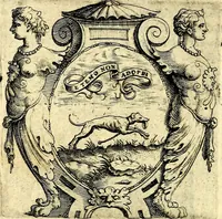 An illustration from Imprese illustri di diuersi, coi discorsi di Camillo Camilli, et con le figure intagliate in rame di Girolamo Porro Padouano .. (1586)