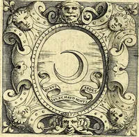 An illustration from Imprese illustri di diuersi, coi discorsi di Camillo Camilli, et con le figure intagliate in rame di Girolamo Porro Padouano .. (1586)