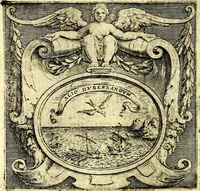 An illustration from Imprese illustri di diuersi, coi discorsi di Camillo Camilli, et con le figure intagliate in rame di Girolamo Porro Padouano .. (1586)