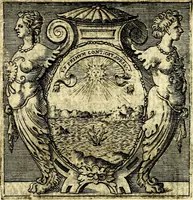An illustration from Imprese illustri di diuersi, coi discorsi di Camillo Camilli, et con le figure intagliate in rame di Girolamo Porro Padouano .. (1586)