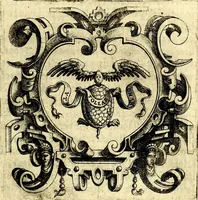 An illustration from Imprese illustri di diuersi, coi discorsi di Camillo Camilli, et con le figure intagliate in rame di Girolamo Porro Padouano .. (1586)
