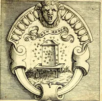 An illustration from Imprese illustri di diuersi, coi discorsi di Camillo Camilli, et con le figure intagliate in rame di Girolamo Porro Padouano .. (1586)