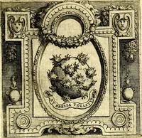 An illustration from Imprese illustri di diuersi, coi discorsi di Camillo Camilli, et con le figure intagliate in rame di Girolamo Porro Padouano .. (1586)