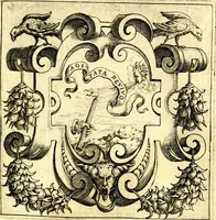 An illustration from Imprese illustri di diuersi, coi discorsi di Camillo Camilli, et con le figure intagliate in rame di Girolamo Porro Padouano .. (1586)