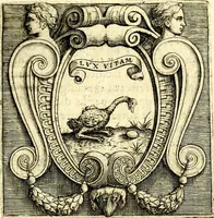 An illustration from Imprese illustri di diuersi, coi discorsi di Camillo Camilli, et con le figure intagliate in rame di Girolamo Porro Padouano .. (1586)