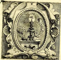 An illustration from Imprese illustri di diuersi, coi discorsi di Camillo Camilli, et con le figure intagliate in rame di Girolamo Porro Padouano .. (1586)