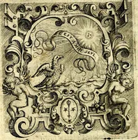 An illustration from Imprese illustri di diuersi, coi discorsi di Camillo Camilli, et con le figure intagliate in rame di Girolamo Porro Padouano .. (1586)