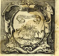 An illustration from Imprese illustri di diuersi, coi discorsi di Camillo Camilli, et con le figure intagliate in rame di Girolamo Porro Padouano .. (1586)