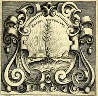 An illustration from Imprese illustri di diuersi, coi discorsi di Camillo Camilli, et con le figure intagliate in rame di Girolamo Porro Padouano .. (1586)